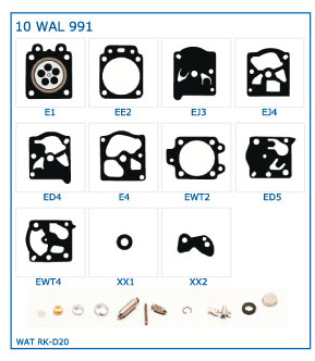 KIT MEMBRANE compatibili WALBRO + KIT RIPARAZIONE