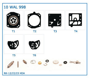 KIT MEMBRANE compatibili WALBRO + KIT RIPARAZIONE