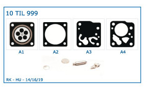 KIT MEMBRANE compatibili TILLOTSON + KIT RIPARAZIONE