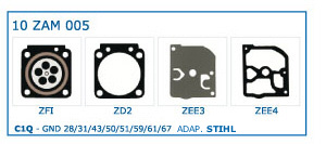 KIT MEMBRANE compatibili ZAMA