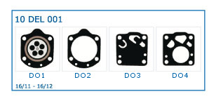 KIT MEMBRANE compatibili DELL'ORTO