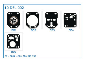 KIT MEMBRANE compatibili DELL'ORTO